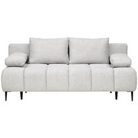 ZOFA S POSTELJNO FUNKCIJO,  siva tekstil  - črna/siva, Moderno, kovina/tekstil (204/90/95cm) - MID.YOU