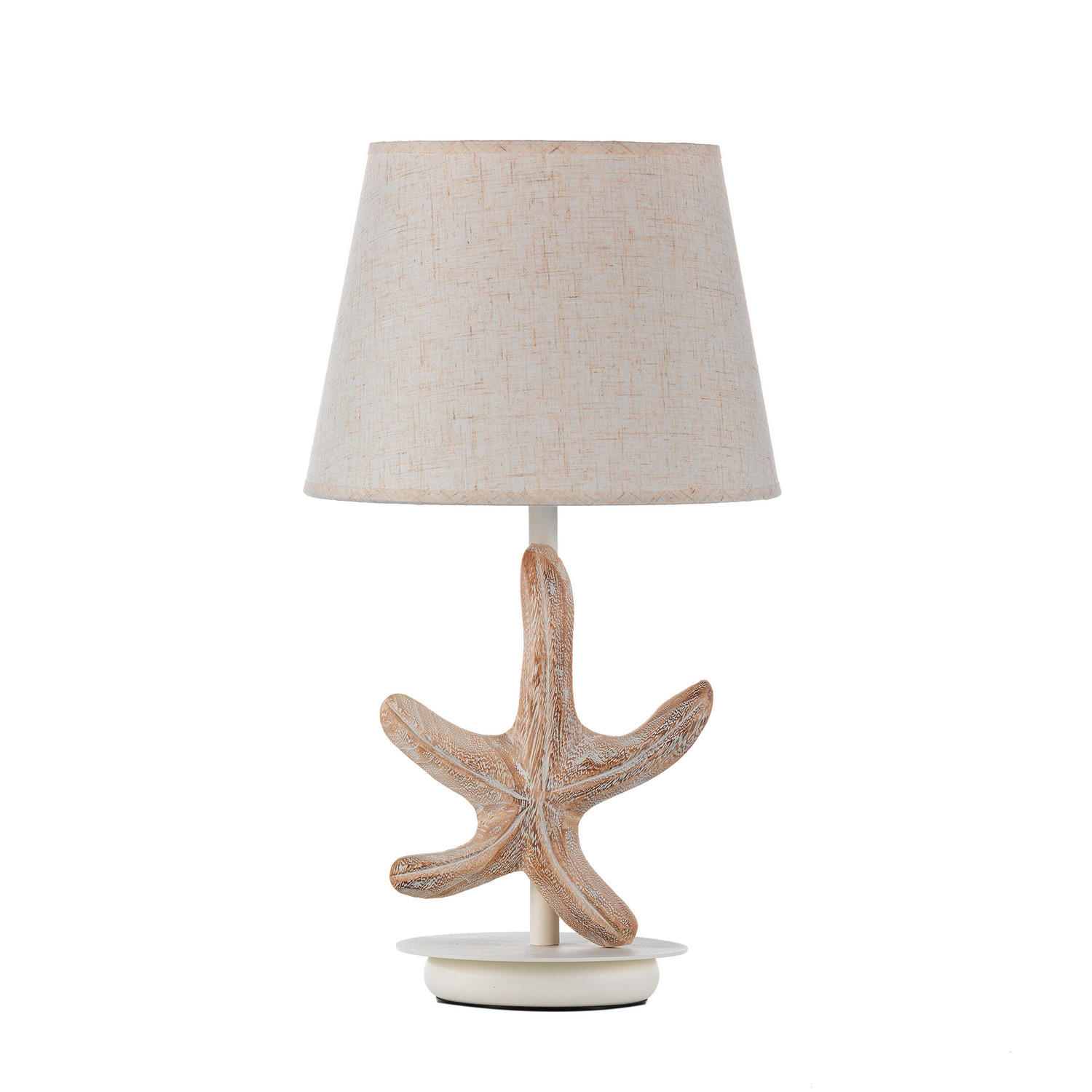 TISCHLEUCHTE STELLINA 25/25/48 cm   - Perlmutt/Weiß, Natur, Kunststoff/Metall (25/25/48cm)