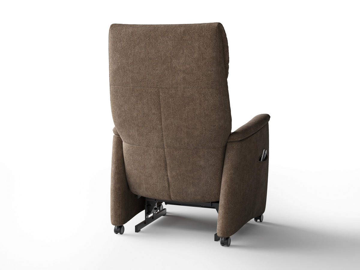 RELAXAČNÉ KRESLO, textil, hnedá - hnedá/čierna, Basics, textil/plast (76/112/84cm) - Sit & More