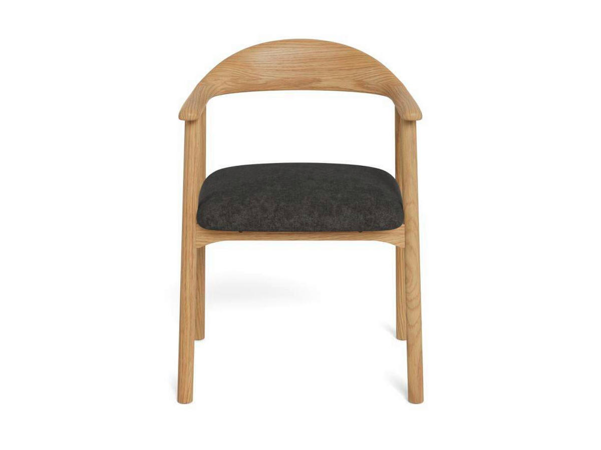 ARMLEHNSTUHL   Webstoff  Eichefarben, Dunkelgrau  - Eichefarben/Dunkelgrau, Modern, Holz/Textil (56/76/54cm) - MID.YOU