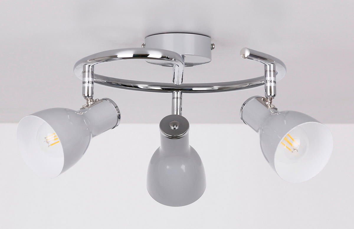 SPOTLIGHT 42/42/16 cm   - grå, Basics, metall (42/42/16cm)