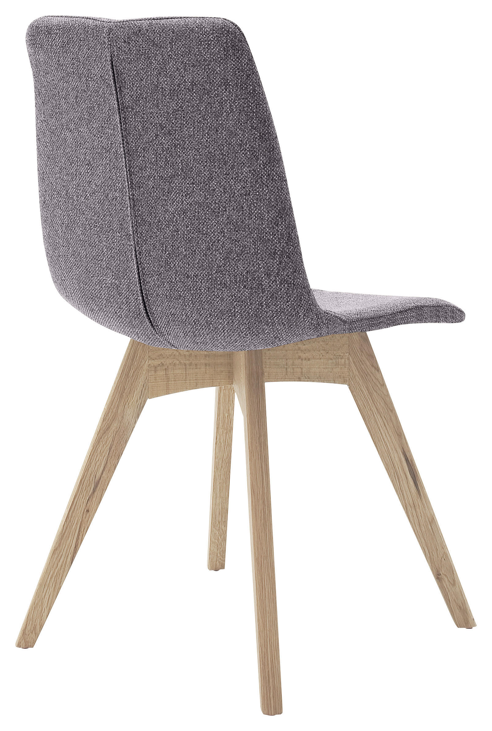 STUHL Flachgewebe Grau, Sonoma Eiche  - Grau/Sonoma Eiche, KONVENTIONELL, Holz/Textil (47/87/52cm) - Carryhome