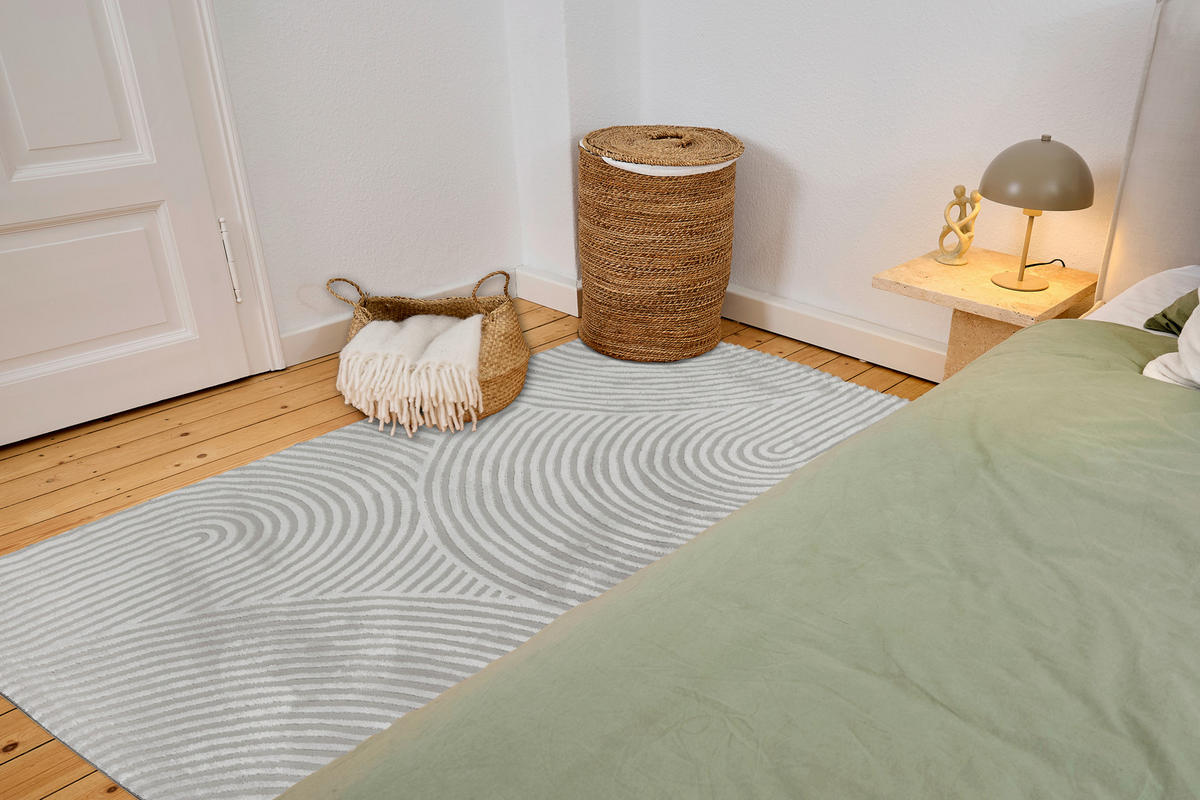 WEBTEPPICH 160/230 cm Jules Silberfarben rechteckig  - Silberfarben, Basics, Kunststoff/Textil (160/230cm) - Astra