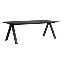 MATBORD i trä 220/100/75 cm   - svart, Design, metall/trä (220/100/75cm) - Rowico