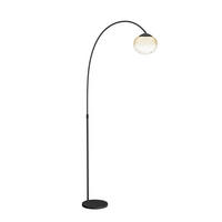 LED-STEHLEUCHTE - Senfgelb/Schwarz, Basics, Glas/Metall (92/24/160cm) - Eglo