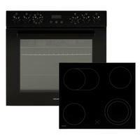 HERDSET HSHDB73S  - Schwarz, Basics, Glas/Metall (60/60,5/31,5cm) - Mican