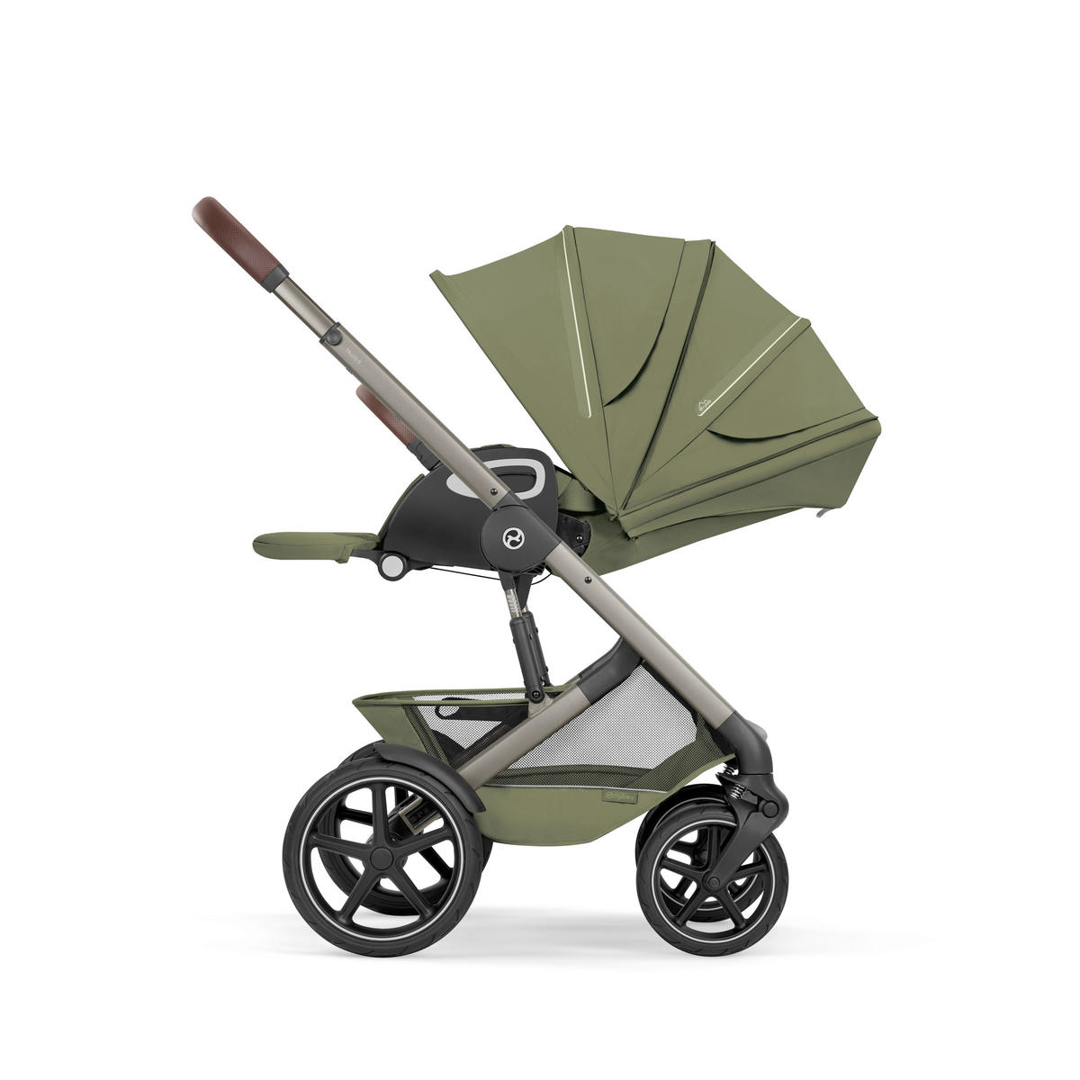 KINDERWAGEN Talos S TPE inkl. Fold-Carrycot  - Taupe/Khaki, Basics, Textil/Metall (93/60/115cm) - cybex GOLD