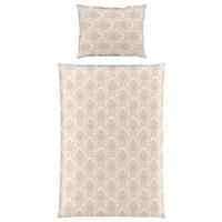 POSTELJNINA LUXURY JACQUARD 140/200 cm žamet peščene barve  - peščene barve, Konvencionalno, tekstil (140/200cm) - Fleuresse