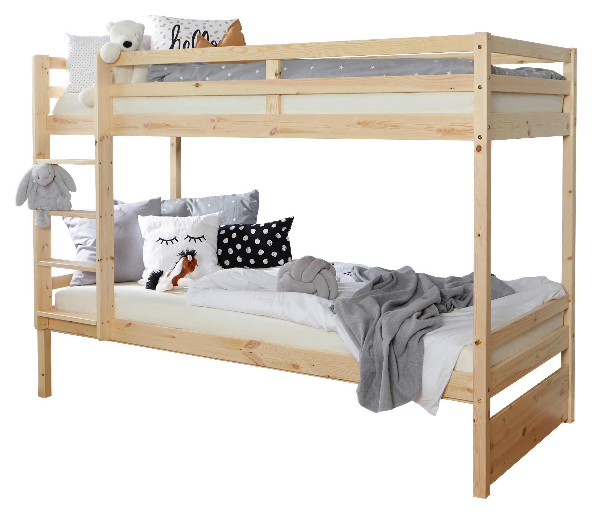 ETAGENBETT 90/200 cm Naturfarben  - Naturfarben, MODERN, Holz (90/200cm) - Livetastic