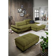 ECKSOFA in Mikrofaser Grün 290/198 cm - Schwarz/Grün, Design, Textil/Metall (290/198cm) - Xora