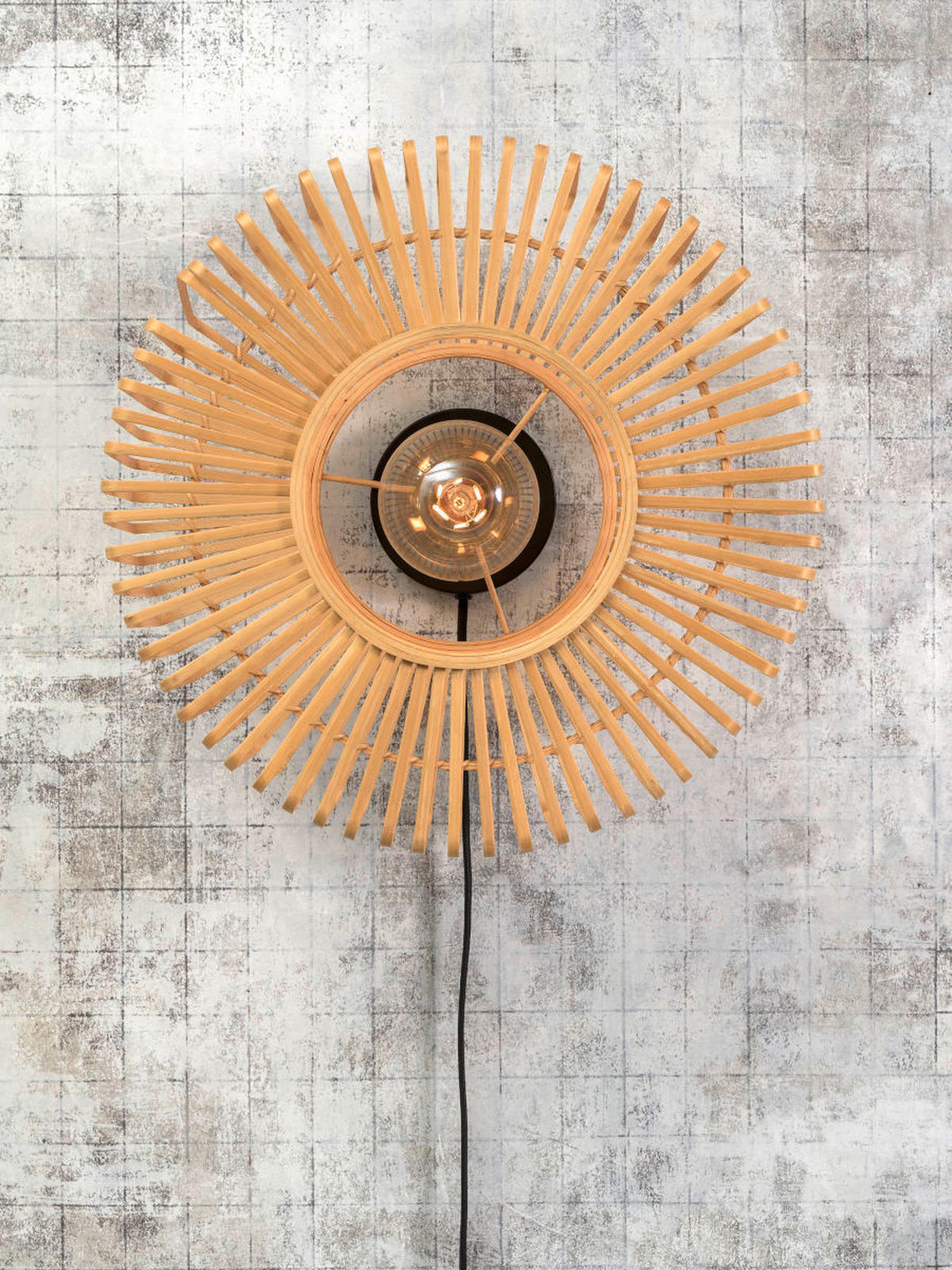 VÄGGLAMPA 20/40 cm   - naturfärgad, Trend, trä (20/40cm) - Good & Mojo