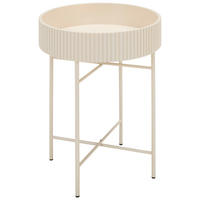 BEISTELLTISCH Greige rund  - Greige, Trend, Holzwerkstoff/Metall (39/46/39cm) - Xora