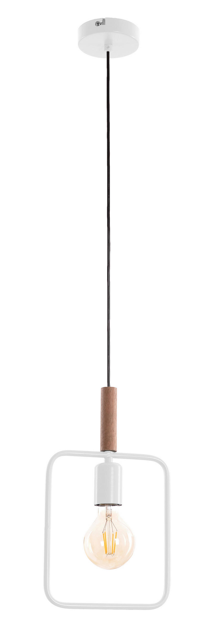 PENDELLEUCHTE 20/6/110 cm   - Weiß, Design, Metall (20/6/110cm)