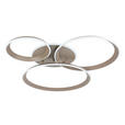 LED-DECKENLEUCHTE Velora 96/84/10 cm   - Sandfarben, Design, Kunststoff/Metall (96/84/10cm) - Dieter Knoll