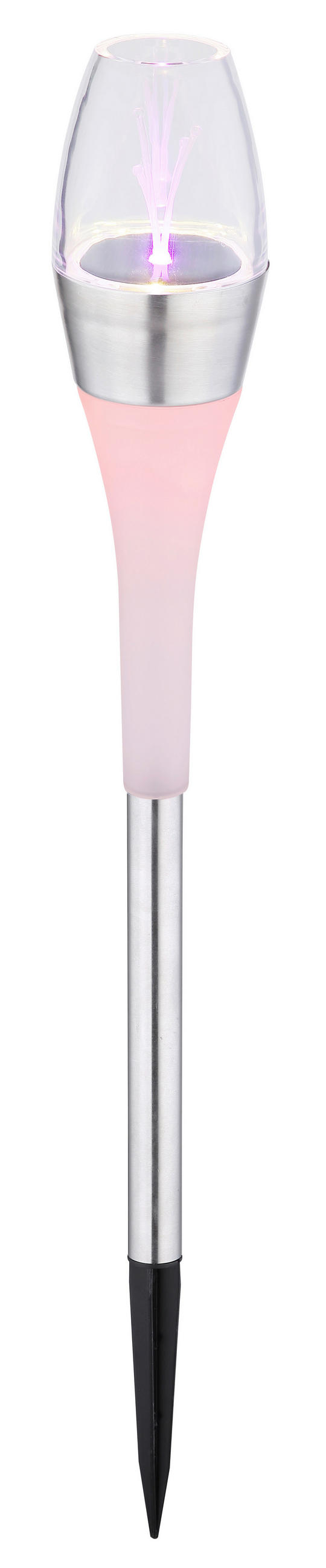 SVJETILJKA SOLARNA SOLAR  - boje oplemenjenog čelika/prozirno, Basics, metal/plastika (6,7/55cm)