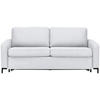 SCHLAFSOFA in Textil Silberfarben  - Silberfarben/Schwarz, Konventionell, Textil/Metall (187/84/97cm) - Welnova