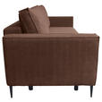 SCHLAFSOFA Cord Dunkelbraun  - Dunkelbraun/Schwarz, KONVENTIONELL, Textil/Metall (222/93/98cm) - Carryhome