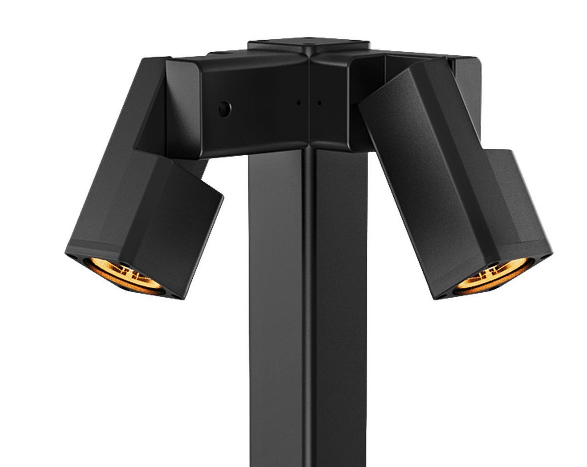 WEGELEUCHTE 29/29/80 cm   - Schwarz, Design, Metall (29/29/80cm)