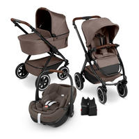 KINDERWAGENSET Samba 2 All in One Set Maxi Cosi  - Schwarz/Cappuccino, Basics, Textil/Metall (88/60/108cm) - ABC Design