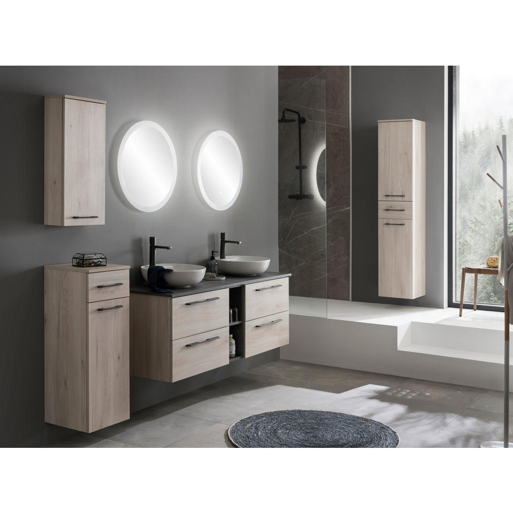 Thumbnail - Stylife Unterschrank Maxim, Anthrazit, Sand, Metall, Holz, 1 Fächer, 1 Schubladen, 32.7x88.4x35.3 cm, Made in Germany, Z...