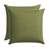ZIERKISSENSET in Grün Uni 48/48 cm  - Grün, Basics, Textil (48/48cm)