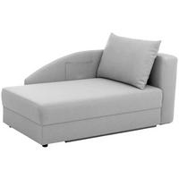 RÉCAMIERE Tobi in Flachgewebe Hellgrau  - Hellgrau, Design, Kunststoff/Textil (154/86/93cm) - Max Winzer