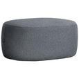 HOCKER in Textil Grau  - Schwarz/Grau, MODERN, Kunststoff/Textil (88/43/66cm) - Hom`in