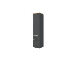 MIDISCHRANK 30/130/35 cm  - Alufarben/Grau, KONVENTIONELL, Holzwerkstoff/Metall (30/130/35cm) - Xora