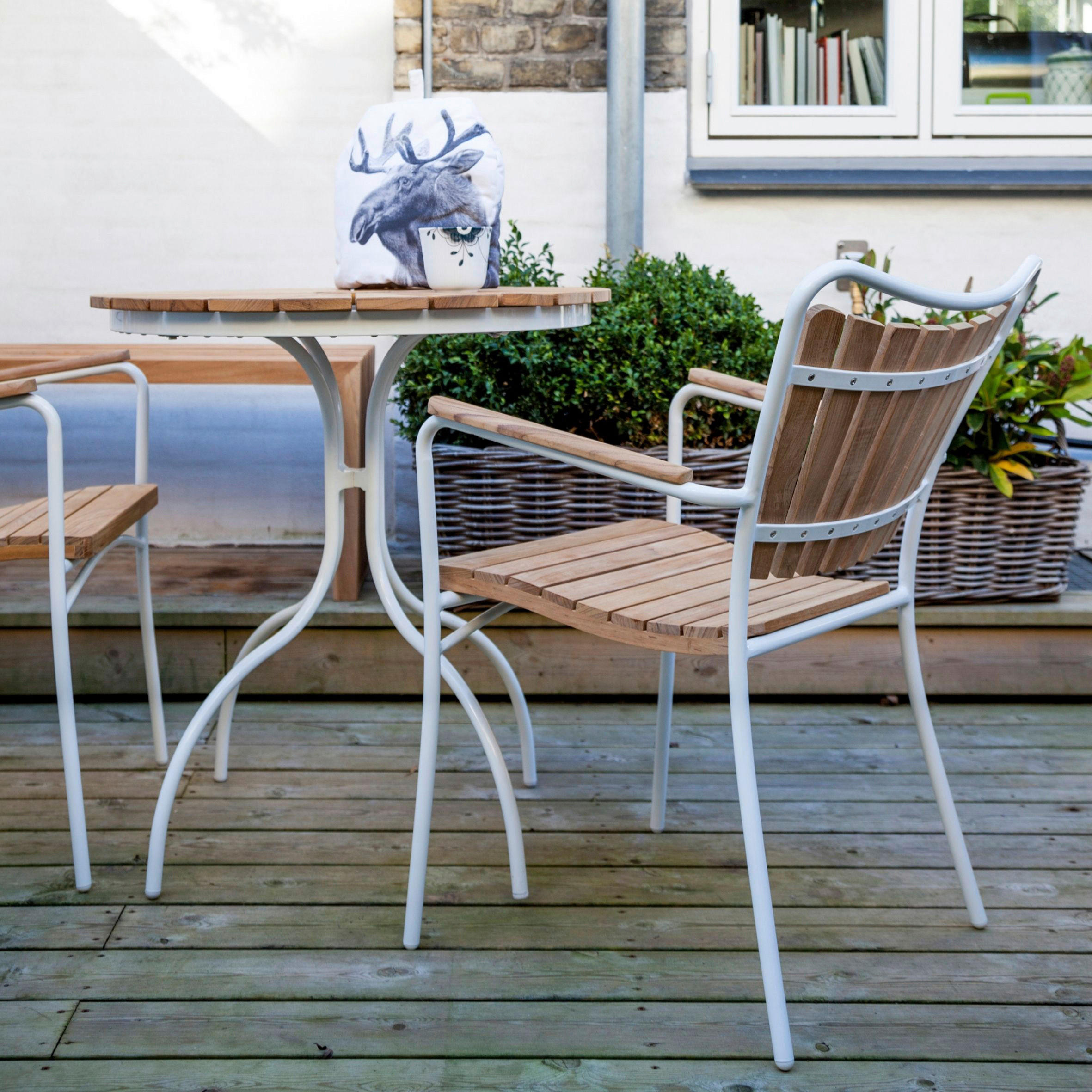 BALKONSET   - Weiß, Natur, Holz - Gardenson