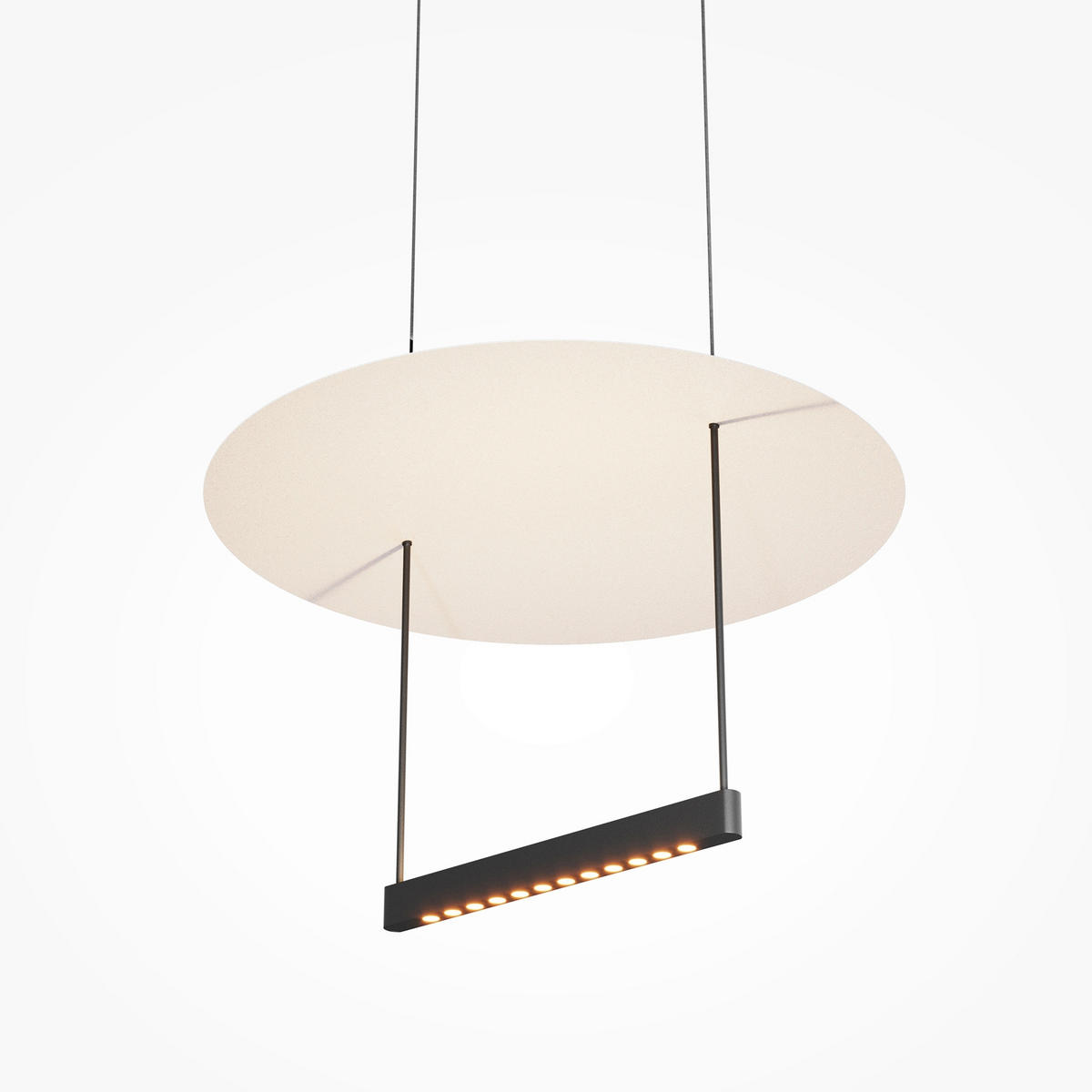 PENDELLAMPA Ambience 42/327.6 cm  - vit/svart, Design, metall (42/327.6cm) - MAYTONI