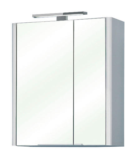 SPIEGELSCHRANK 60/70/20 cm  - Weiß, KONVENTIONELL, Glas/Holzwerkstoff (60/70/20cm) - Xora