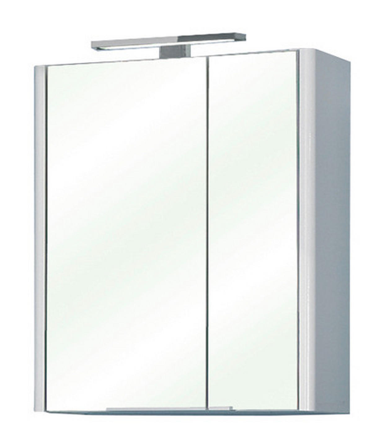 SPIEGELSCHRANK 60/70/20 cm  - Weiß, KONVENTIONELL, Glas/Holzwerkstoff (60/70/20cm) - Xora