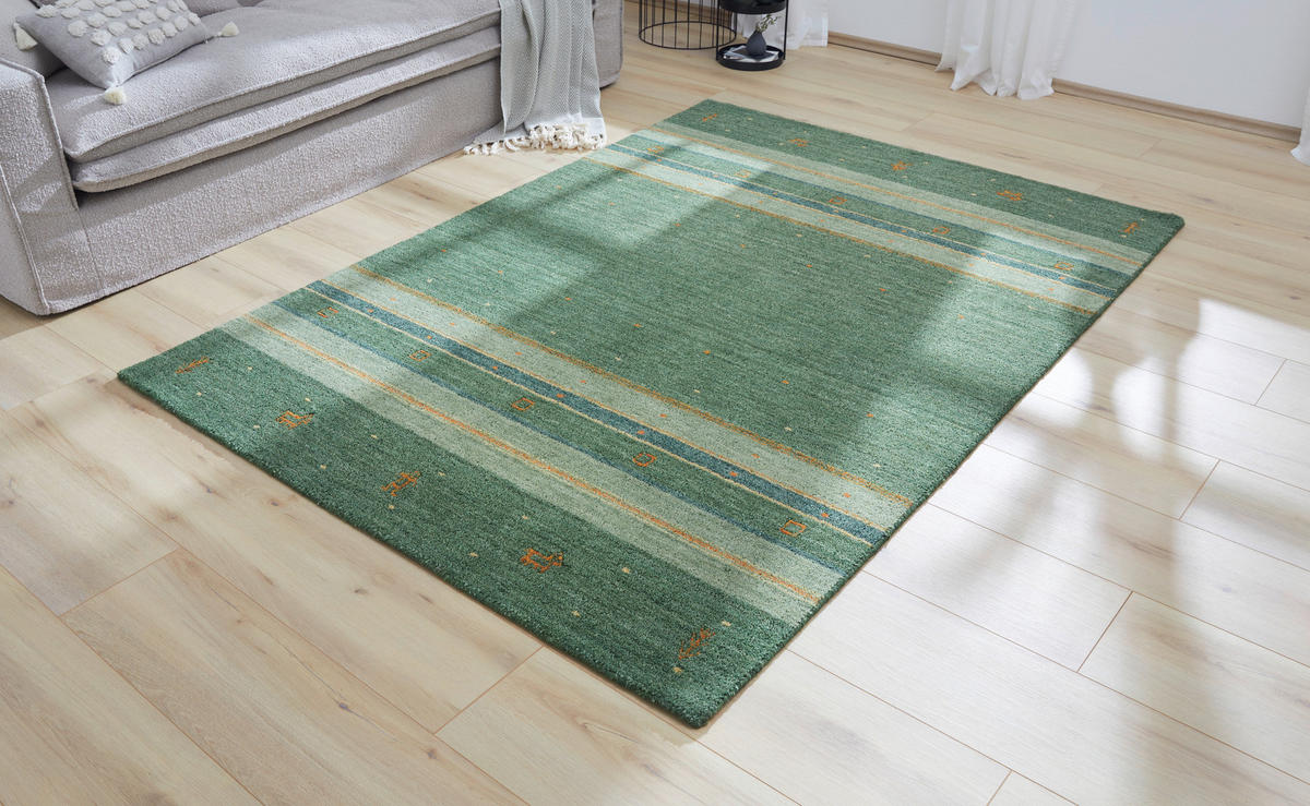 ORIENTTEPPICH 120/180 cm Azeri Gabbeh Grün Grün  - Grün, KONVENTIONELL, Textil (120/180cm) - Cazaris