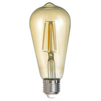 LED ŽARULJA E27 , 6,0 W , 420 lm , 2700 K   - smeđa, Basics, staklo (6,4/14cm)