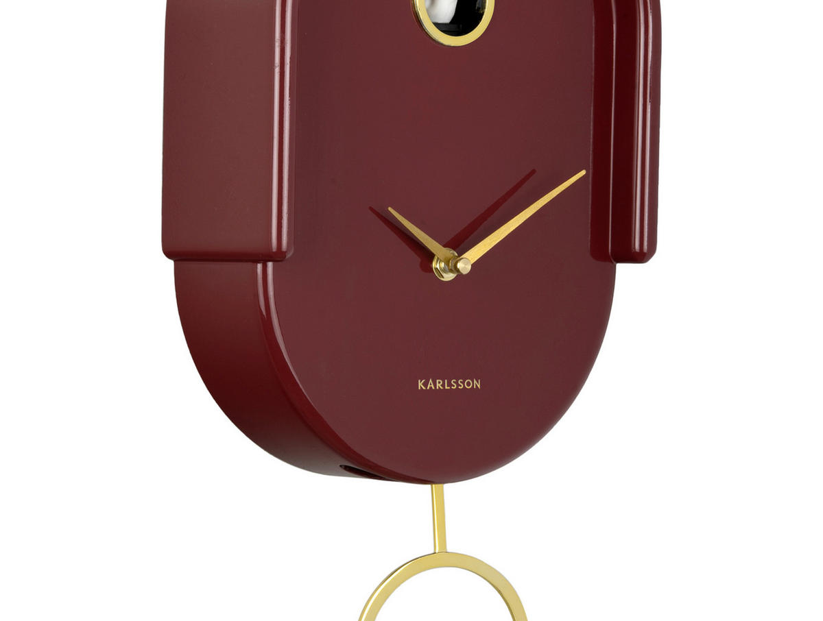 WANDUHR  Bordeaux  - Bordeaux, Basics, Kunststoff (42/20cm) - Karlsson
