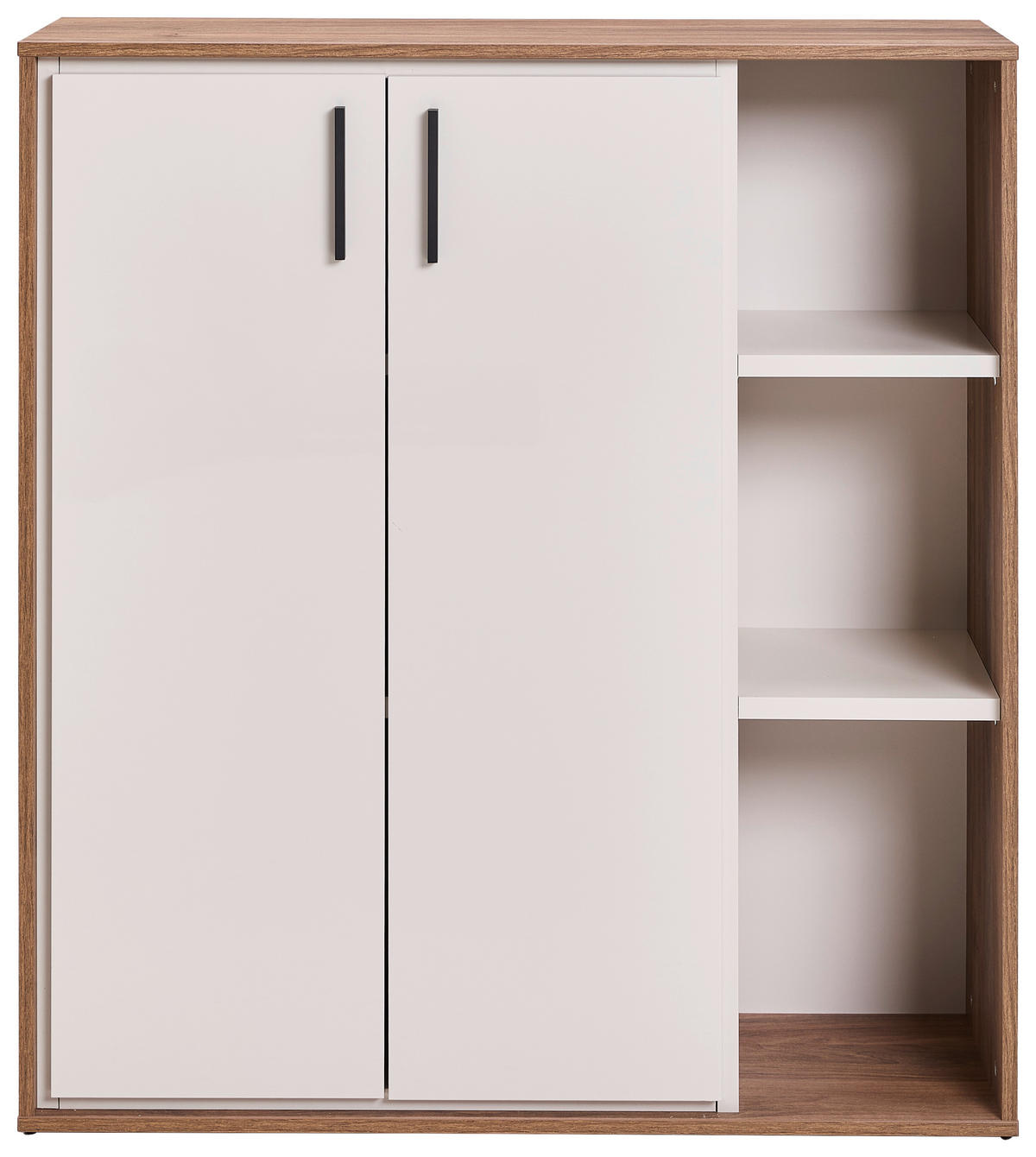 IRATTARTÓ SZEKRÉNY - kasmírszínű/diófa színű, Design, faalapú anyag (102,6/112,4/35,3cm) - Stylife