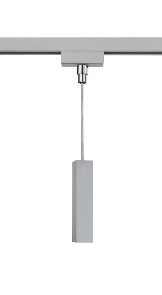 SCHIENENSYSTEM-ADAPTER - Titanfarben, Basics, Kunststoff (6/34,5/3cm) - Trio Leuchten