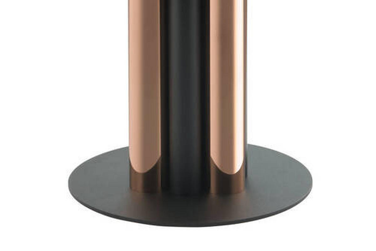 BEISTELLTISCH in Metall, Glas 46/46/52 cm  - Goldfarben, Modern, Glas/Metall (46/46/52cm) - Kayoom