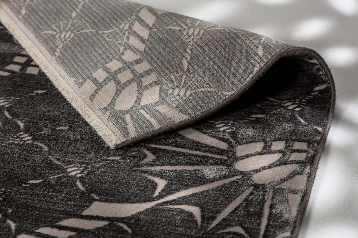 WEBTEPPICH 140/200 cm Cornflower Double Graphitfarben  - Graphitfarben, Design, Textil (140/200cm) - Joop!