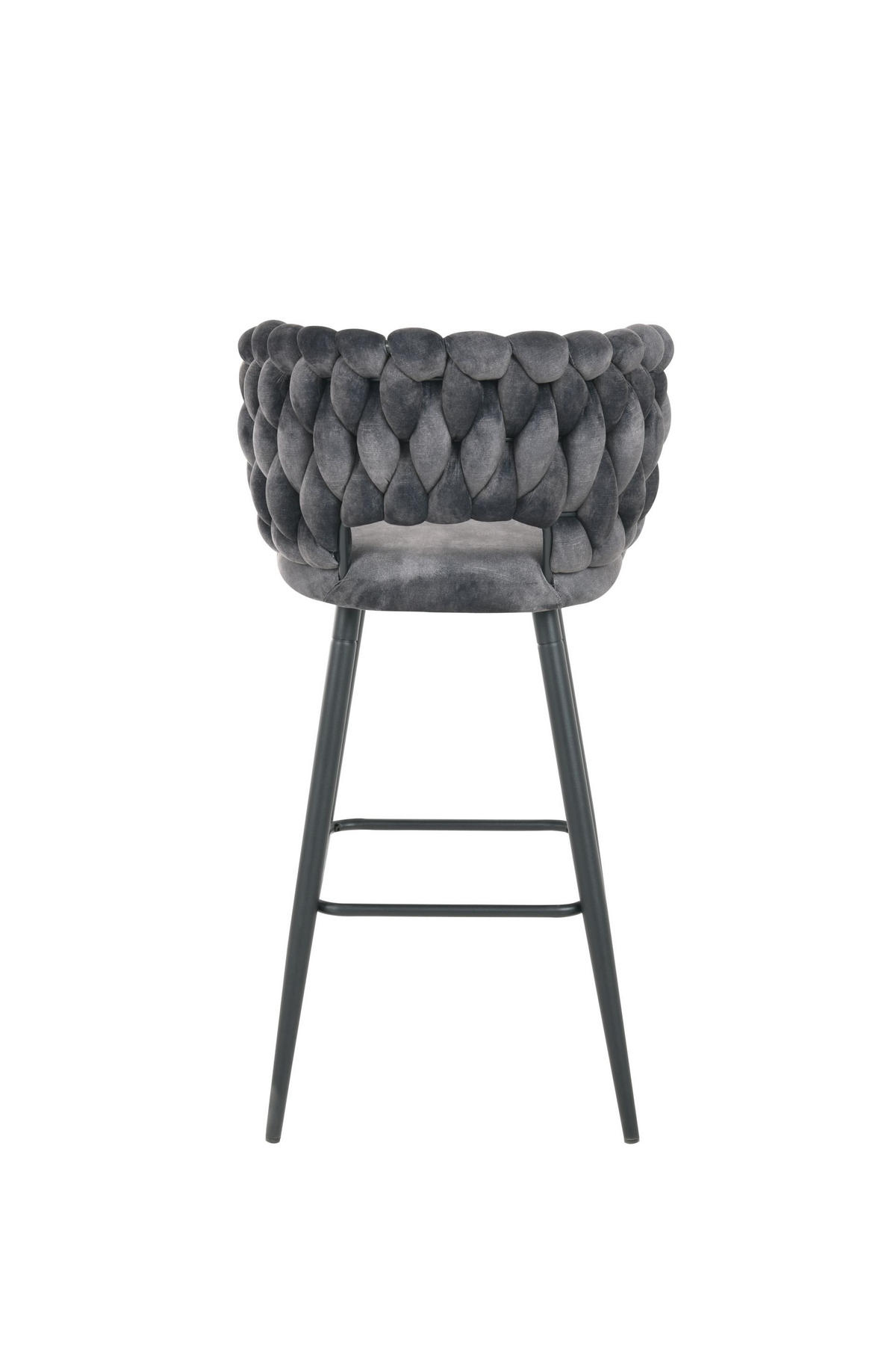 BARSKA STOLICA  tamno siva  drvo, metal, tekstil      - tamno siva/crna, Moderno, drvo/metal (50cm)