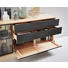 SIDEBOARD 180/90/47 cm - Anthrazit/Buchefarben, Natur, Glas/Holz (180/90/47cm) - Valnatura SIDEBOARD 180/90/47 cm - Anthrazit/Buchefarben, Natur, Glas/Holz (180/90/47cm) - Valnatura