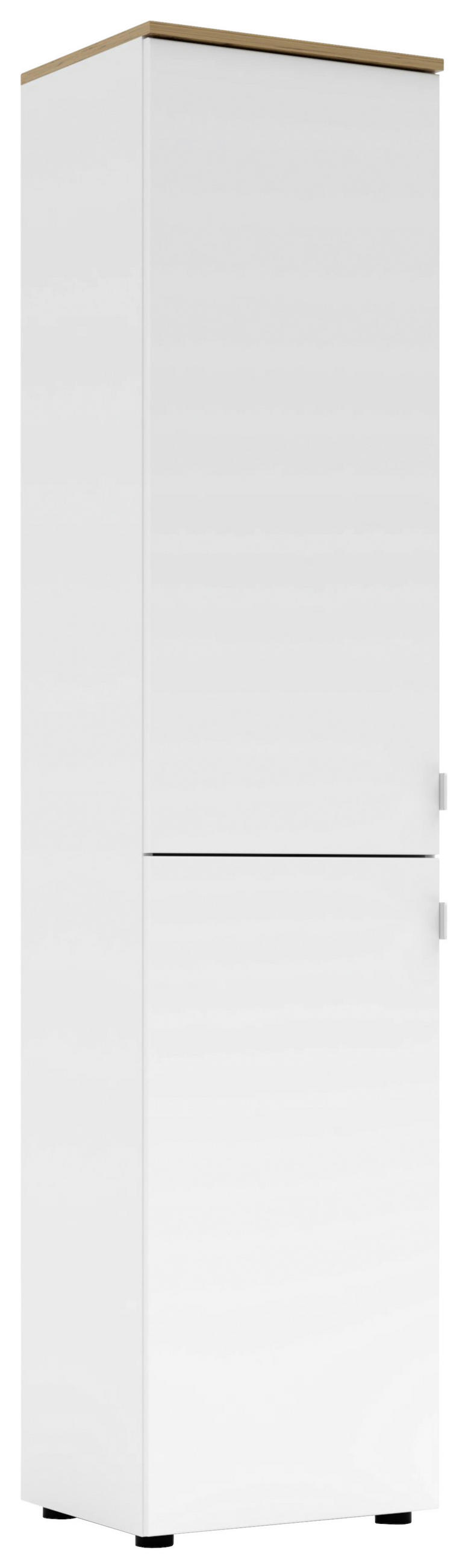 AKTENSCHRANK Weiß, Eiche Artisan  - Weiß/Eiche Artisan, KONVENTIONELL, Holzwerkstoff (45/198/38cm) - Voleo