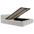 POLSTERBETT Lattenrost, Bettkasten Weiß 180/200 cm - Schwarz/Weiß, Design, Holz/Textil (180/200cm) - Carryhome