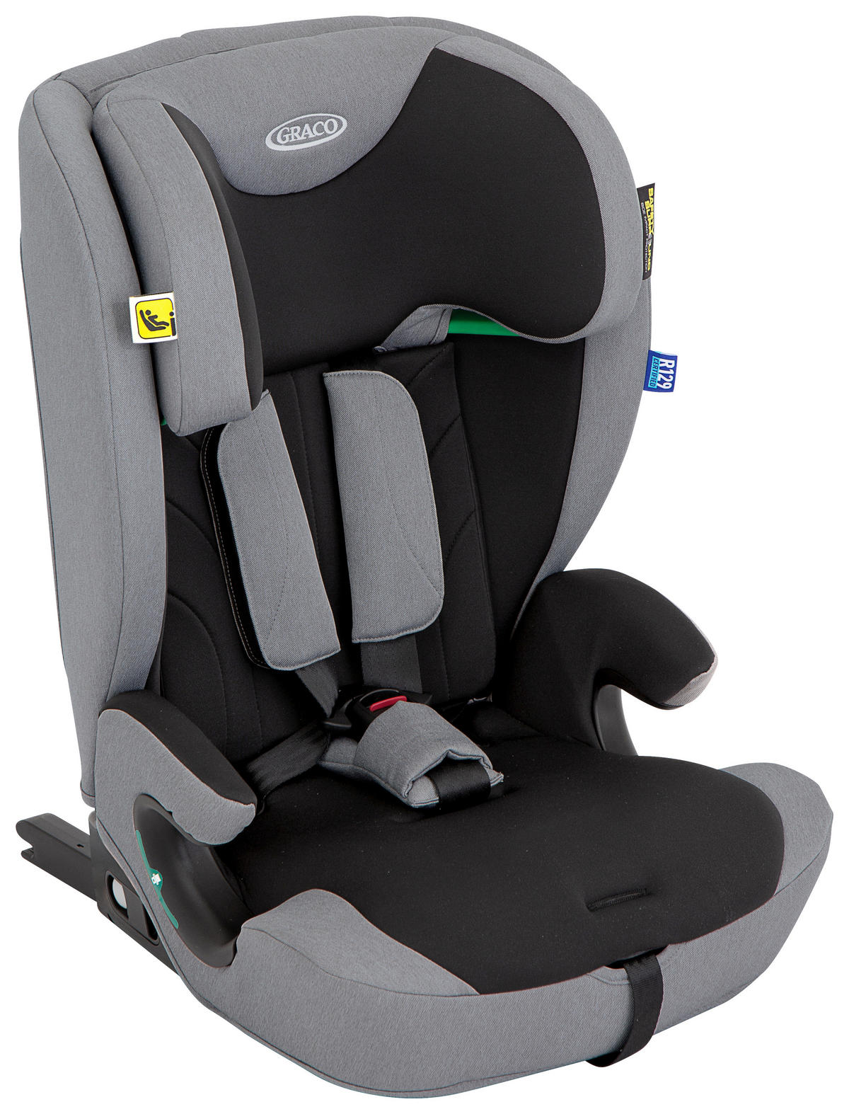 KINDERAUTOSITZ Energi i-Size R129  - Schwarz/Grau, Basics, Textil (50,6/83,1/46,9cm) - Graco