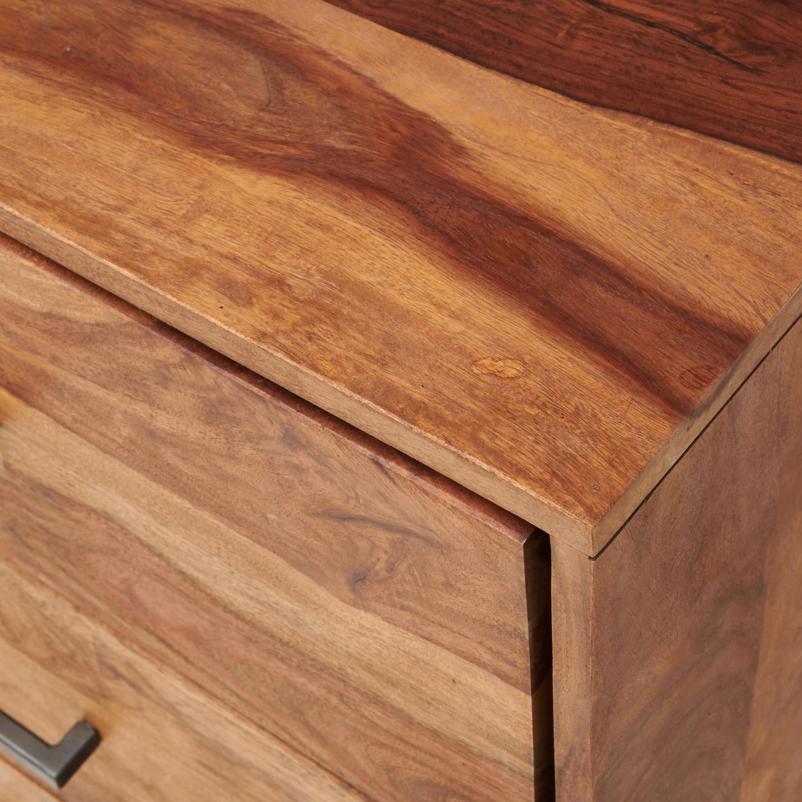 Mid.you Sideboard Craft Line Natur, Anthrazit 160x87x45 cm