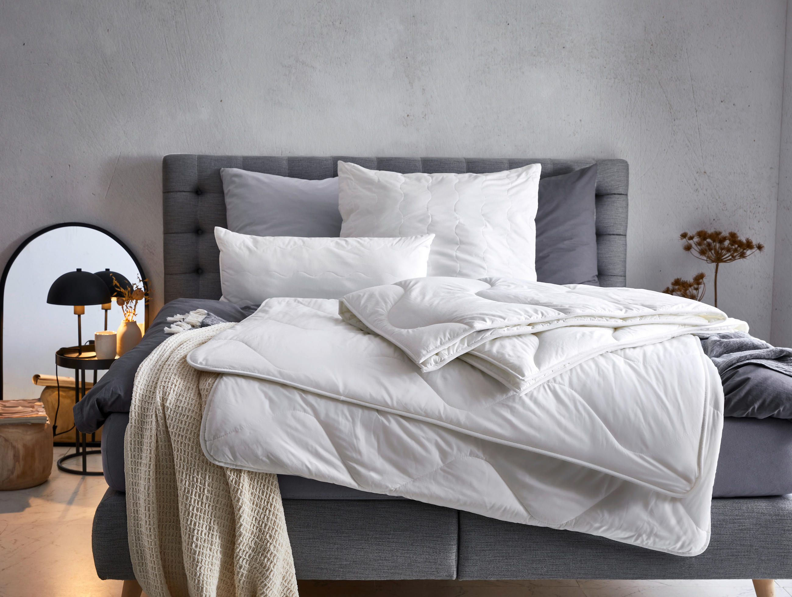 GANZJAHRESDECKE  Levante  200/200 cm   - Weiß, Basics, Textil (200/200cm) - Sleeptex