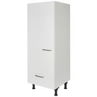 GERÄTEUMBAUSCHRANK 60/168/58 cm  Weiss  - Weiss/Edelstahlfarben, Modern, Holzwerkstoff/Metall (60/168/58cm) - Nobilia