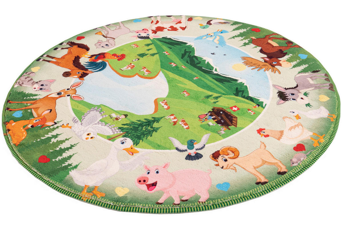 KINDERTEPPICH 80 cm  - Multicolor, Trend, Textil (80cm) - Obsession