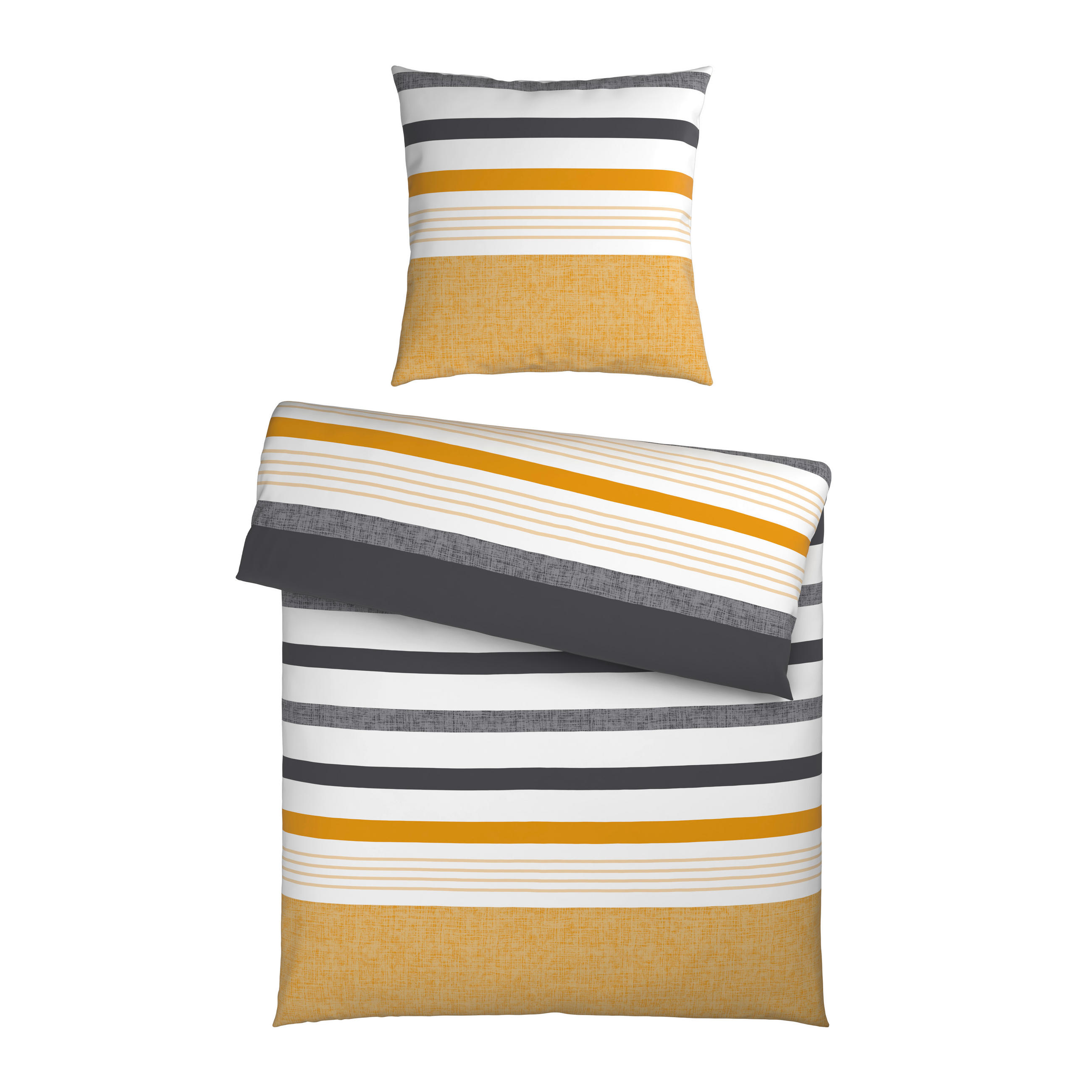 BETTWÄSCHE Elis Renforcé 135/200 cm  - Gelb, KONVENTIONELL, Textil (135/200cm) - Novel