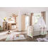 KLEIDERSCHRANK Mathilda Naturfarben, Weiß - Silberfarben/Weiß, KONVENTIONELL, Holz/Holzwerkstoff (134/199/52cm) - My Baby Lou